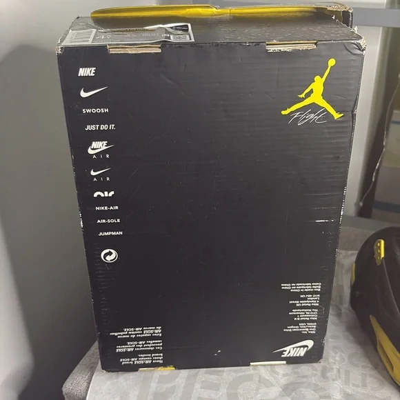 Black and YellowJordan 4’sSize 4.5 Boys USBox included upon request